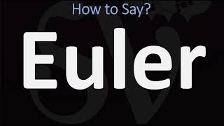 How to Pronounce Euler CORRECTLY [upl. by Romilda]