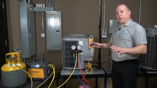 Checking Refrigerant Charge for R410a Condensing Units Using Subcooling Method [upl. by Ahsiram]