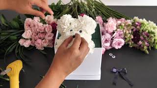 Dog Floral Arrangement  Easy DIY Instructions [upl. by Modie]