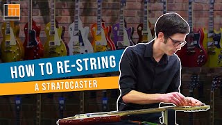 How to Change a String on a Stratocaster [upl. by Junia]