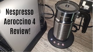 Nespresso Aeroccino 4 Milk Frother Review  Worth upgrading from the Aeroccino 3 [upl. by Meneau]