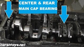 How To Remove Center and Rear Main Bearing Caps WITHOUT A Puller [upl. by Larisa]