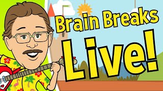 Brain Breaks Laughs and Smiles  Jack Hartmann LIVE [upl. by Sulrac]