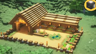 Minecraft How to build BARN in Minecraft  Minecraft Building Ideas [upl. by Notanhoj]