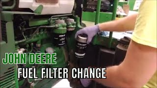 JOHN DEERE FUEL FILTER CHANGE [upl. by Attennhoj]