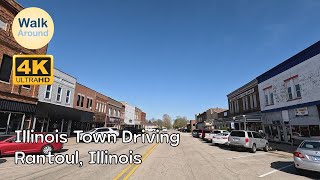 【4K60】 Illinois Town Local Driving Rantoul Illinois [upl. by Edette]