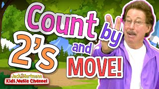 COUNT by 2s and MOVE  Jack Hartmann [upl. by Etterual]