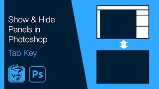 Show and Hide Panels in Photoshop Tab Key [upl. by Janek785]