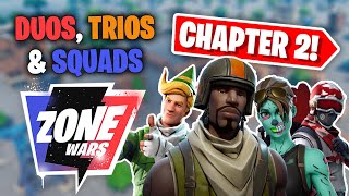 NEW Duos Trios amp Squads Zone Wars Map Code Fortnite Chapter 2 Season 2 [upl. by Ebocaj]