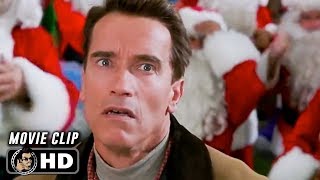 JINGLE ALL THE WAY Clip  Santa Fight 1996 Arnold Schwarzenegger [upl. by Onaimad]