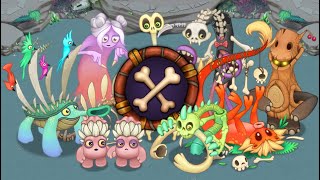 All Bone Island Monsters My Singing Monsters [upl. by Itnavart]