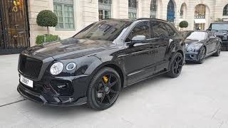 full black mansory bentley bentayga in PAris France [upl. by Ellevart167]