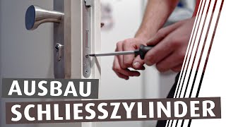 Tutorial  Schließzylinder aus der Tür ausbauen  So geht es [upl. by Duile807]