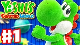 Yoshis Crafted World  Gameplay Walkthrough Part 1  Sunshine Station Yarrctopus Docks [upl. by Neivad]