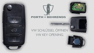 VW SCHLÜSSEL ÖFFNENVW KEY OPENING [upl. by Ennalyrehc]