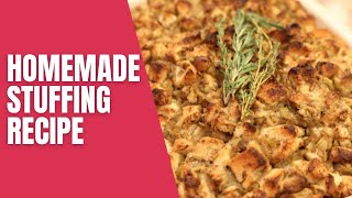 Homemade Stuffing Recipe [upl. by Shuma]