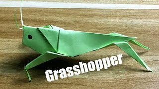 How To Make A Locust Grasshopper Out Of Paper  DIY Origami Insect [upl. by Assenav]