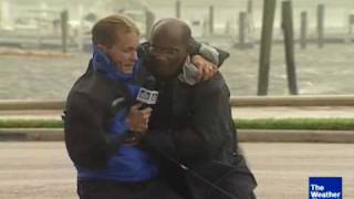 Holding on to Al Roker in hurricane [upl. by Iman]