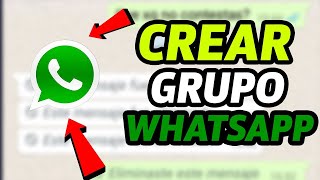 Como CREAR un GRUPO de WhatsApp 2025 [upl. by Martguerita113]