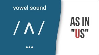 Vowel Sound  ʌ  as in quotusquot American English Pronunciation [upl. by Daitzman]