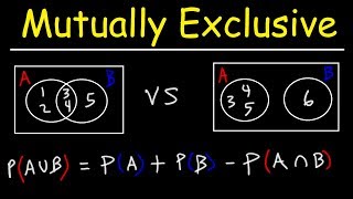 Probability of Mutually Exclusive Events With Venn Diagrams [upl. by Kimmie632]