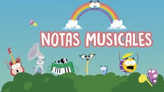 DoRe Mundo Español  Notas Musicales dibujos animados [upl. by Otiv]