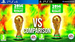 FIFA World Cup 2014 PS4 Vs PS3 [upl. by Horatio457]