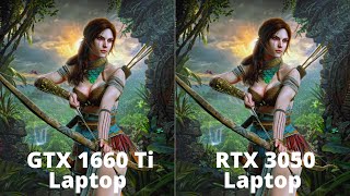 GTX 1660 Ti vs RTX 3050 Laptop Gaming Benchmarks in 16 Games [upl. by Liw]