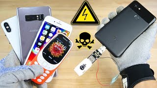 USB Killer vs Google Pixel 2 iPhone 8X Fake amp More Instant Death [upl. by Animrelliug]