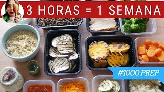 COCINA UN DÍA PARA COMER TODA LA SEMANA ¡SALUDABLE  1000PREP [upl. by Odicalp791]