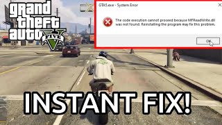 GTA 5 DLL was not found error GUARANTEED FIX [upl. by Muiram624]