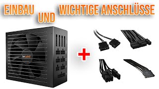 Netzteil einbauen und Kabel anschließen  PC Bauen für Anfänger 9 [upl. by Sparhawk]