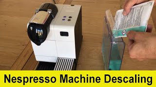 How to descale your Delonghi Nespresso Lattissima coffee machine [upl. by Harac448]