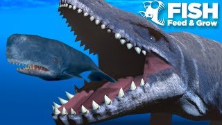 PLAYING AS THE MOSASAUR  Fish Feed Grow [upl. by Pincince]