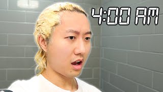 Bleaching my Hair for 24 HOURS All Nighter [upl. by Ferino]