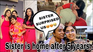 SISTER SURPRISED  HOME FROM USA ATER 5 YEARS  VLOG [upl. by Eraste509]