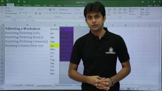 MS Excel  Adjusting worksheet [upl. by Ahsienek91]