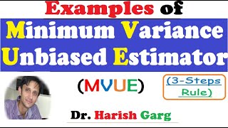 MVUE  Minimum Variance Unbiased Estimator 3 step rule [upl. by Hsak916]