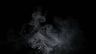 White smoke in a black background Free HD video footage [upl. by Glantz]