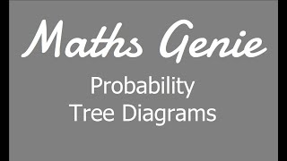 Probability Tree Diagrams [upl. by Etteniuq154]