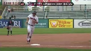 Travis belts second homer of game for PawSox [upl. by Anairad]