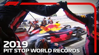 World Record F1 Pit Stops  Red Bull Racing Register The Fastest Pit Stop Three Times [upl. by Annahsar]