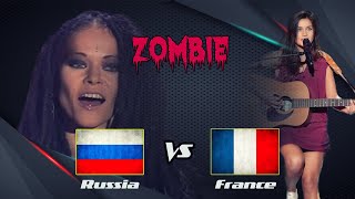 The Cranberries  Zombie  The Voice Russia VS France  Daria VS Kelly [upl. by Yticilef]