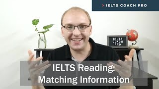 IELTS Reading Matching Information MethodMondays [upl. by Flynn23]