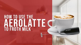 How To Use the AeroLatte To Froth Milk [upl. by Clareta]