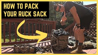 How to Pack Your Ruck Sack Like a Pro  US Army Soldier Skills [upl. by Assirec]