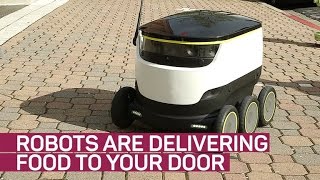 Robots are delivering food to your door [upl. by Hnahk]