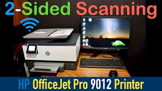 HP OfficeJetPro 9012 Scanning 2Sided Review [upl. by Ledah]