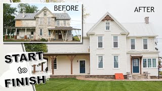 HISTORIC 1900 Farmhouse Restoration 👉🏻 start to finish [upl. by Bust]