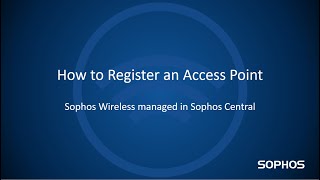 Central Wireless How to Register an Access Point [upl. by Moulton]